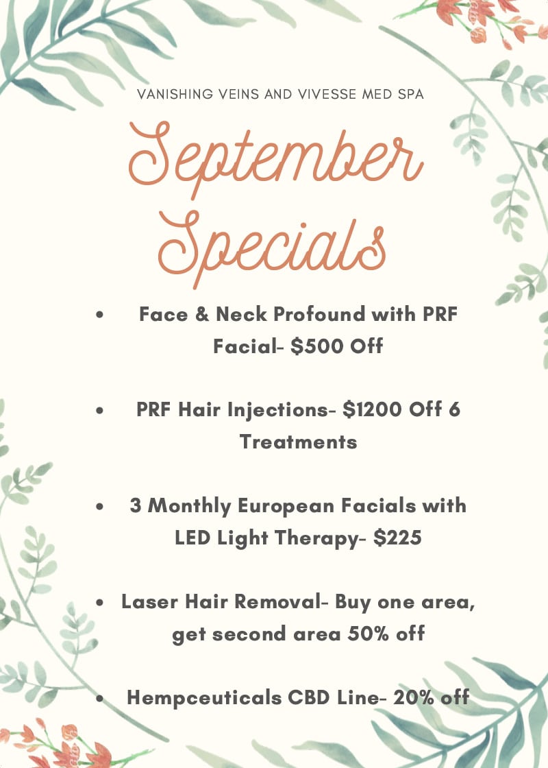 September 2021 Specials